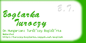boglarka turoczy business card